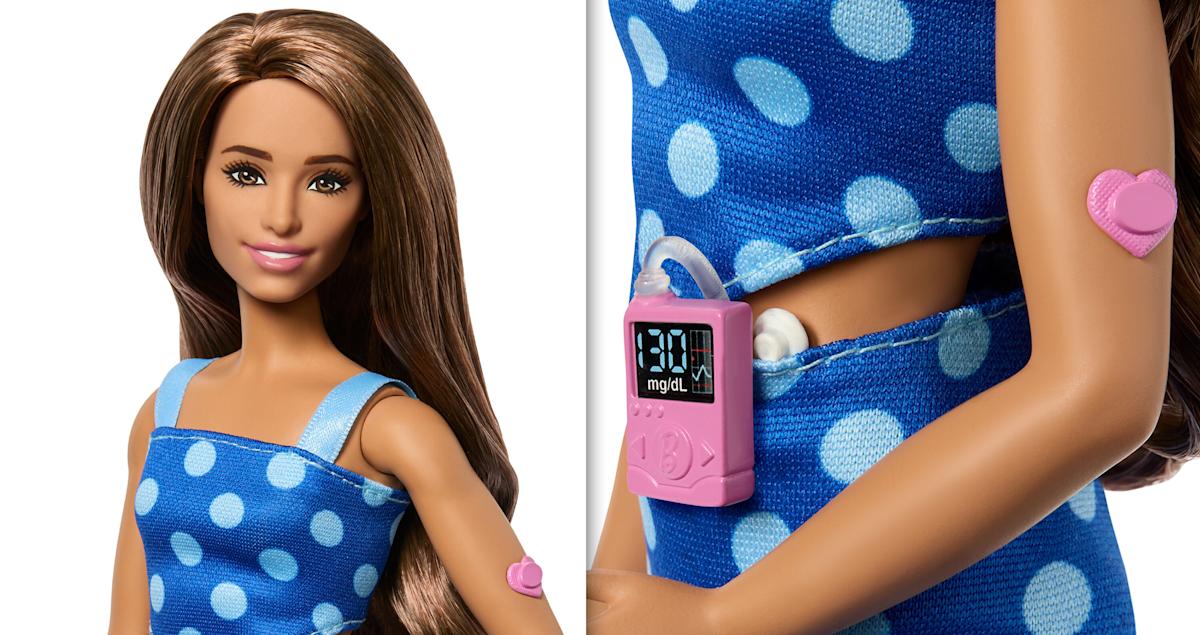 Barbie doll with type 1 diabetes representation
