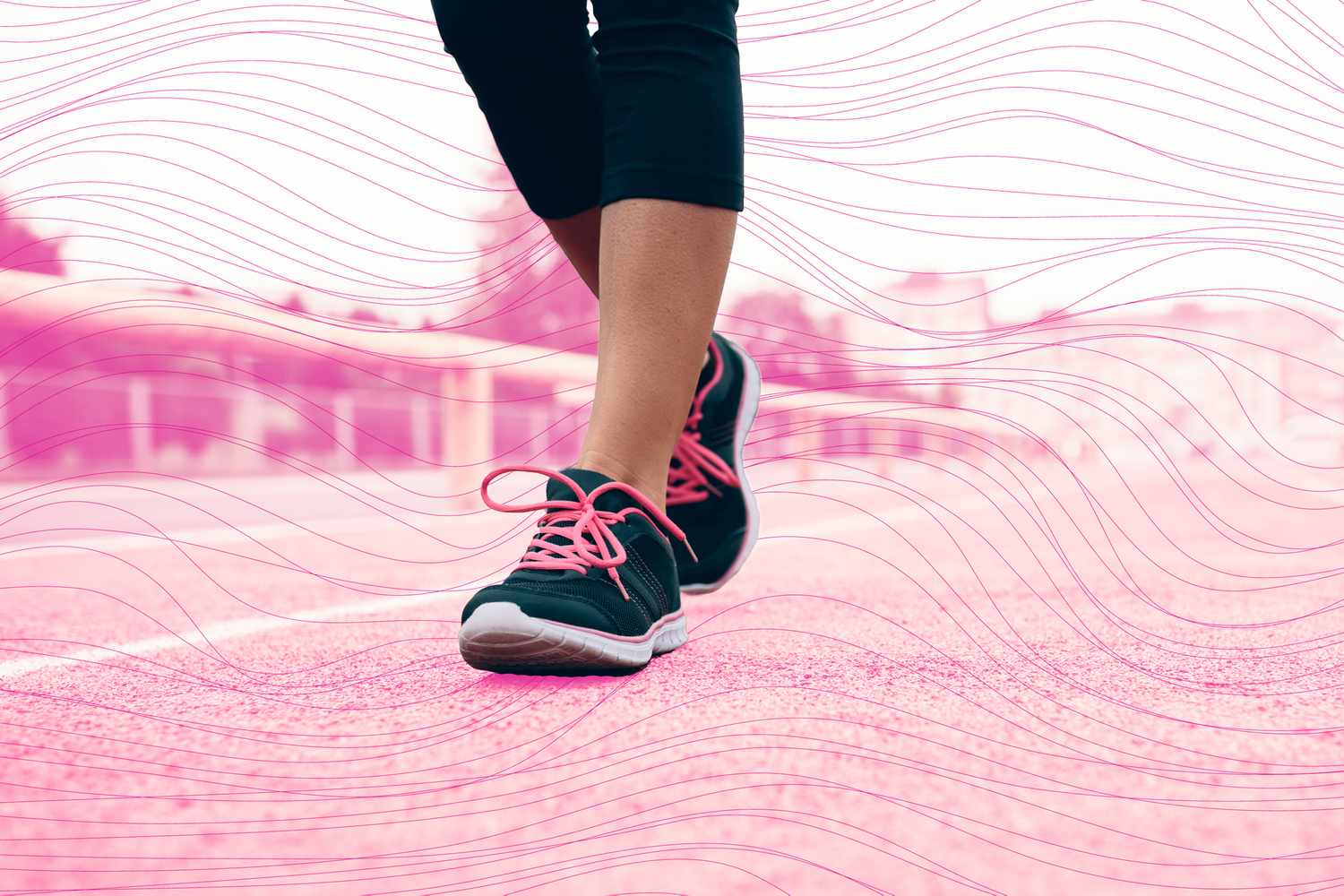 Supportive black athletic walking shoes for diabetes management