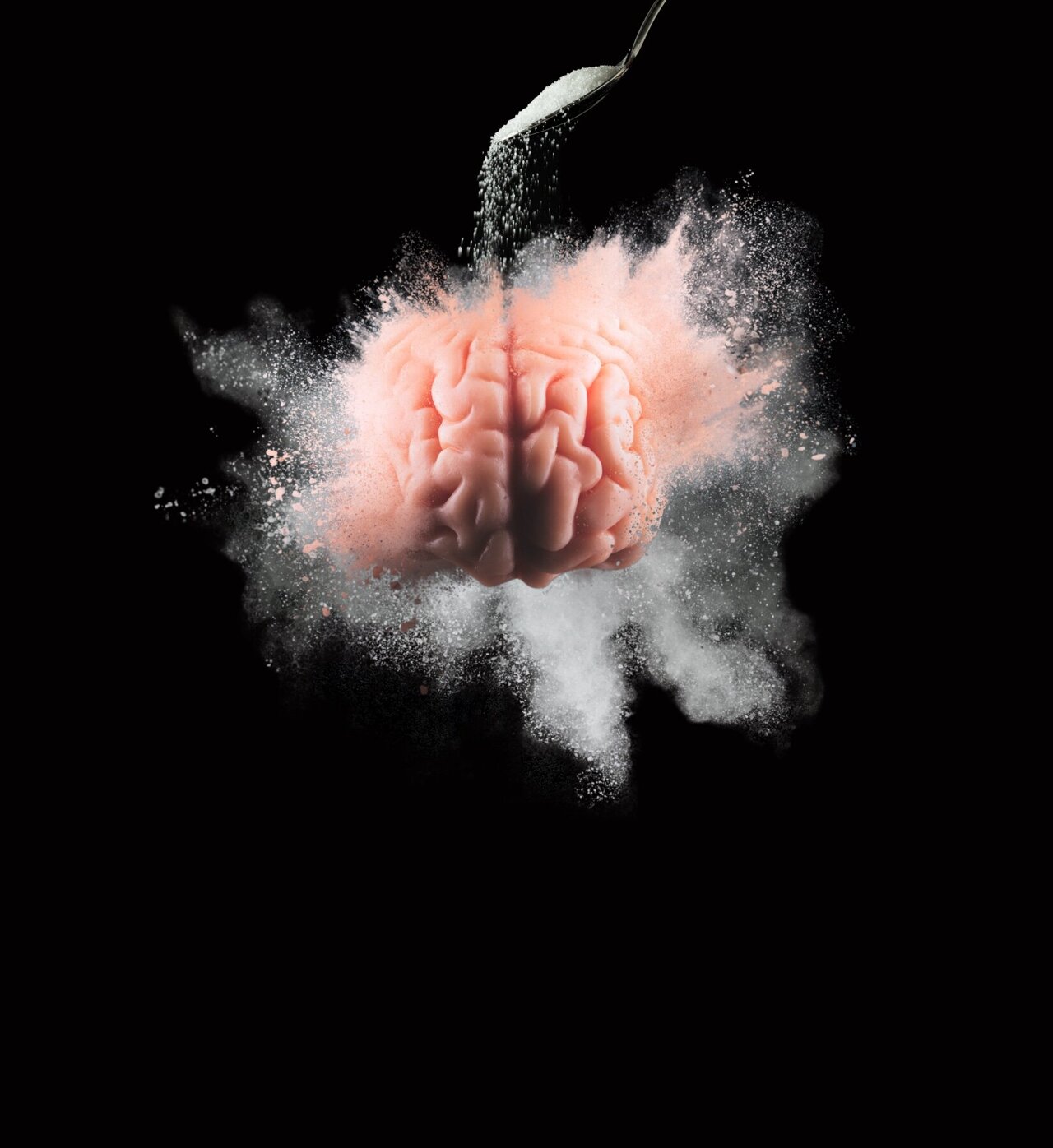 8 Game-Changing Diabetes Insights Today 3 Pink brain illustration showing diabetes impact on cortex thickness in older adults