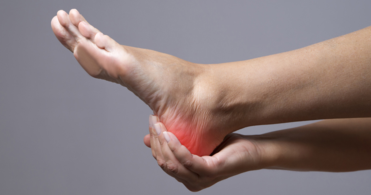 Close-up of foot ulcer and bandage highlighting TEWL biomarker for diabetic wound recurrence