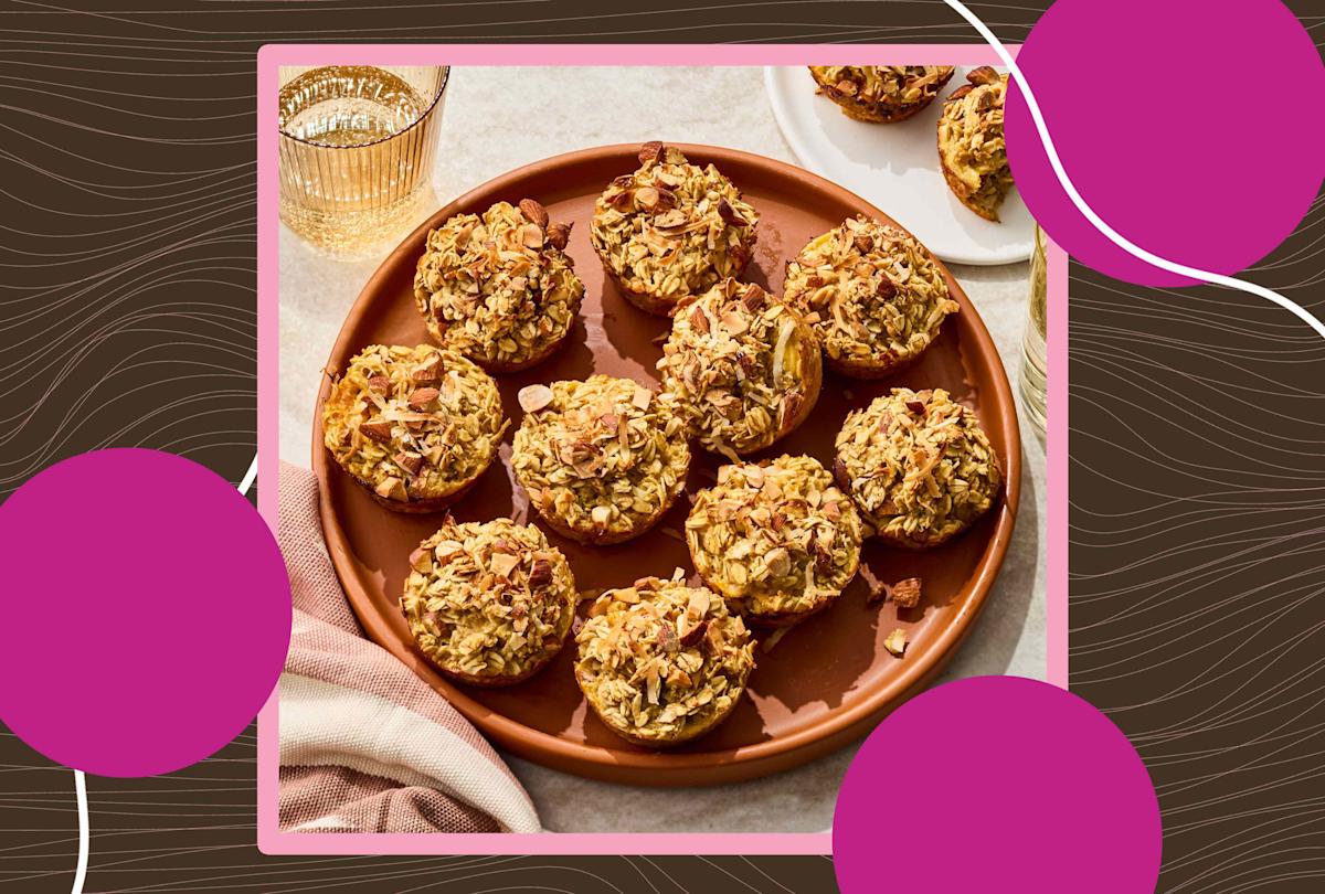 A spread of muffins topped with nuts, seeds, and spices showcasing phytosterol-rich foods to lower diabetes risk