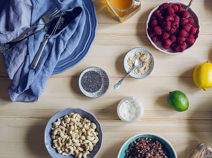Healthy plant-rich breakfast demonstrating phytosterol-rich foods for diabetes and heart health