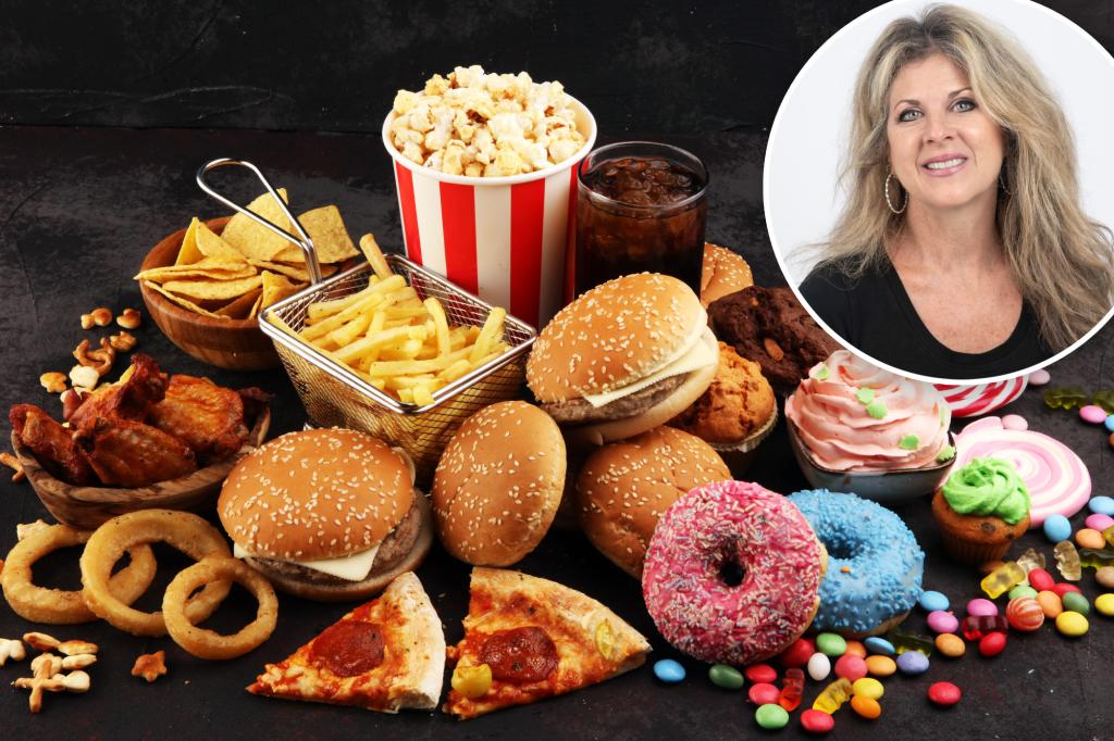 Retro healthy snacks and 80s balanced meals